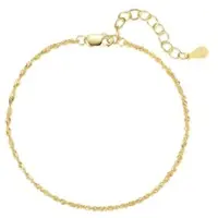 Hey Happiness Vergold. Armkette Singapurkette 925 Sterlingsilber in Gold - (L) 15,5-19 cm | Gr.: onesize