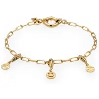 KUZZOI Armband 925 Sterling Silber in Gold | Gr.: 21 cm