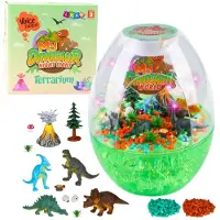 Leantoys DIY Kreatives Dinosaurier-Terrarium-Kit mit Nachtlicht
