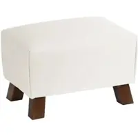 58 aufm Kessel POLSTERHOCKER Kaylah pigmentiertes Nappaleder weiß | Gr.: onesize