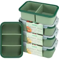 Bourgini Frosti Bits Meal-Prep-Set – 5 Silikon-Gefrierdosen – auslaufsicher – BPA-frei