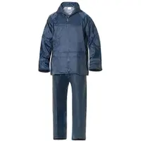 WOLFPACK Wasserdichter Regenanzug Blaues Nylon Größe 6-M.