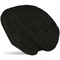 StyleBREAKER Strick Beanie Mütze in Schwarz | Gr.: onesize