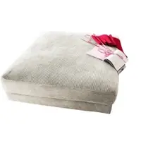 KAWOLA Big Hocker MADELINE Polsterhocker Cord cremeweiß