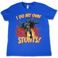 Batman Shirt "I Do My Own Stunts Kids T-Shirt" in Blau | Gr.: S