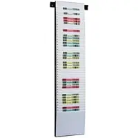 Eichner Beleg-Planungtafel für DIN A4/A5 (25 x 108,5 cm) 43 Fächer silber