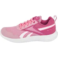 Reebok Mädchen Rush Runner 5 Elastische Schnürsenkel und oberer Riemen Neutrale Laufschuhe Altrosa/Studio-Rosa/Weiß
