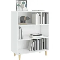 vidaXL Sideboard Hochglanz-Weiß 69,5x32,5x90 cm Holzwerkstoff