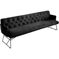 KAWOLA ESSZIMMERBANK CHARME Schwarz Velvet