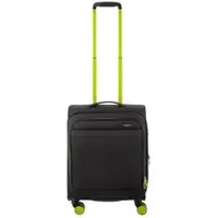 Franky Koffer Gr. S Reisegepäck T27-B Spinner 55er in black/green | Gr.: onesize