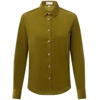 Marie Lund Cordbluse in oliv - 0034 | Gr.: 42