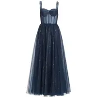 Hey Kyla Abendkleid in marine silber - 0002 | Gr.: 42