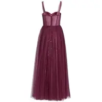 Hey Kyla Abendkleid in aubergine silber - 0003 | Gr.: 38