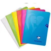 Clairefontaine 10x Mimesys, Heft A5 48 Blatt kariert, Einband aus Polypropylen, Farben sortiert - Sortiert 303682C