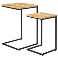 Home24 Beistelltisch-Set SULLIN 2-teilig in Akazie | Gr.: onesize