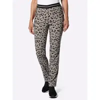 Sieh an! Bengalinhose in schwarz-taupe-bedruckt | Gr.: 56