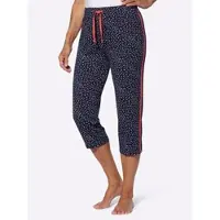 Sieh an! 7/8-Freizeithose in marine-steingrau-bedruckt | Gr.: 48
