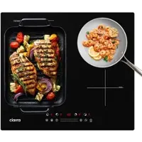 CIARRA Flex-Induktions-Kochfeld 60 cm Kochfelder 4-Zonen Einbau Induktionskochfeld BOOST Flex Zone VM4BFBIH