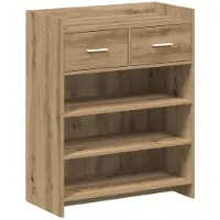 vidaXL Schuhschrank 73,5 x 36 x 92 cm Holzwerkstoff Artisan-Eiche