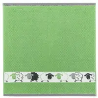 Kracht Küchen Textilien Schäfchen Baumwoll Küchentuch 50x50 cm grün 3er Pack - grün