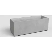 Artevasi Jardinière SYDNEY - Kunststoff - Hellgrau - Rechteckig - 79,5x29,5x29,5 cm - 57 L -