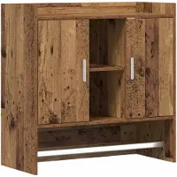 vidaXL Wandregal Wandhalterung Altholz 80 x 36 x 80 cm Holzwerkstoff