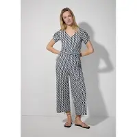 More & more Jumpsuit in Dunkelblau/ Weiß - 44