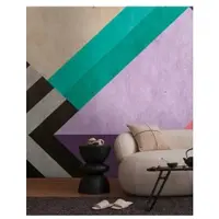 Living Walls Fototapete "THE WALL III Grafik-Tapete Motivtapete Formen 3D" matt glatt Vliestapete Abstrakt für Schlafzimmer Küche Wohnzimmer Grafisch Design