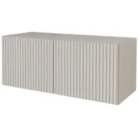 ALTDECOR TV-Schrank NOA-2-W mit Gefrästen Fronten 100x40x40 Lowboard hängend, TV Möbel, TV Cabinet, Fernsehtisch, Fernsehschrank, TV Kommode, TV Tisch, TV Sideboard, TV Board - Kaschmir