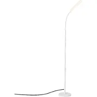 Vasagle Leselampe mit Fernbedienung, höhenverstellbare Stehleuchte, Schwanenhals, Timer, für Wohnzimmer, weiß