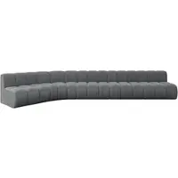 ALTDECOR Modulares Sofa Ecksofa in L-Form - Montra-L3 - 472x174x70 cm Dunkelgrau - Corner modular Sofa Eckcouch Couch Wohnlandschaft Cauchsofa Bodensofa Polstersofa