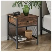 TecTake Couchtisch mit höhenverstellbaren Kunststofffüßen, 45 x 46 x 55,5 cm | Gr.: onesize