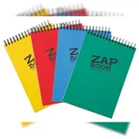Clairefontaine 5x Zap Book, spiralgebundener Skizzenblock A4, 160 Blatt 80g - Gemischte Sortierung 8356C