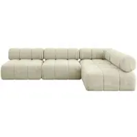 ALTDECOR Modulares Sofa Ecksofa in L-Form - Samaro-L2 - 285x190x70 cm Beige universal, links/rechts Corner modular Sofa Eckcouch Couch Wohnlandschaft Cauchsofa Polstersofa