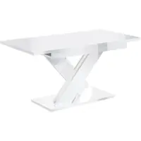 ALTDECOR Esstisch ausziehbar, ideal als Küchentisch, Esszimmertisch oder Wohnzimmertisch, solide Konstruktion aus Möbelplatte - RONX - 140-180x80x75cm - Weiß
