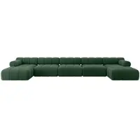 ALTDECOR Modulares Sofa Ecksofa in U-Form - Tesso-U3 - 475x160x70 cm Grün Corner modular Sofa Eckcouch Couch Wohnlandschaft Cauchsofa Polstersofa
