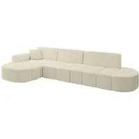 ALTDECOR Ecksofa in L-Form Livo-L2 - 337x173x79,5 Beige - Corner Sofa Bett Eckcouch Couch Wohnlandschaft Cauchsofa