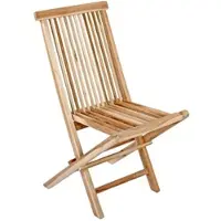 Sam Teakholz Gartenstuhl Klappstuhl ohne Armlehnen MENORCA