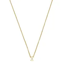 Luxenter Halskette mit 18-karätigem Gelbgold-Finish – Alphabet