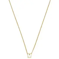 Luxenter Halskette mit 18-karätigem Gelbgold-Finish – Alphabet