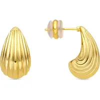 Luxenter Ohrringe mit 18 Karat Gelbgold-Finish – Overin