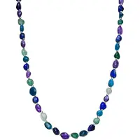 Luxenter Halskette mit Silberfinish und natürlichem Amethyst – Umavi | Gr.: onesize