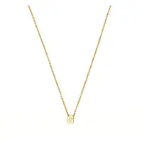 Luxenter Halskette mit 18-karätigem Gelbgold-Finish – Alphabet