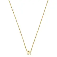 Luxenter Halskette mit 18-karätigem Gelbgold-Finish – Alphabet