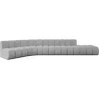 ALTDECOR Modulares Sofa Ecksofa in L-Form - Brilo-L2 - 471x174x70 cm Hellgrau - Corner modular Sofa Eckcouch Couch Wohnlandschaft Cauchsofa Bodensofa Polstersofa