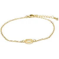 Luxenter Armband in 18 Karat Gelbgold-Optik – Alphabet