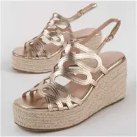 Montevita Keilsandalen Sparto Sandale Salia2 Gold