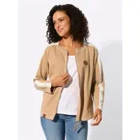 Witt Weiden Shirtjacke in camel-ecru | Gr.: 36