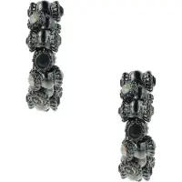 Otazu Vintage Barrel Hoops Black Größe: OS | Ohrringe Outlet | Damen | Schwarz