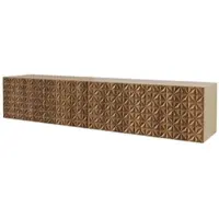 ALTDECOR TV-Schrank VIRA-W mit Gefrästen Fronten 2x100x40x40 Lowboard hängend, TV Möbel, TV Cabinet, Fernsehtisch, Fernsehschrank, TV Kommode, TV Tisch, TV Sideboard, TV Board - Artisan / Katania